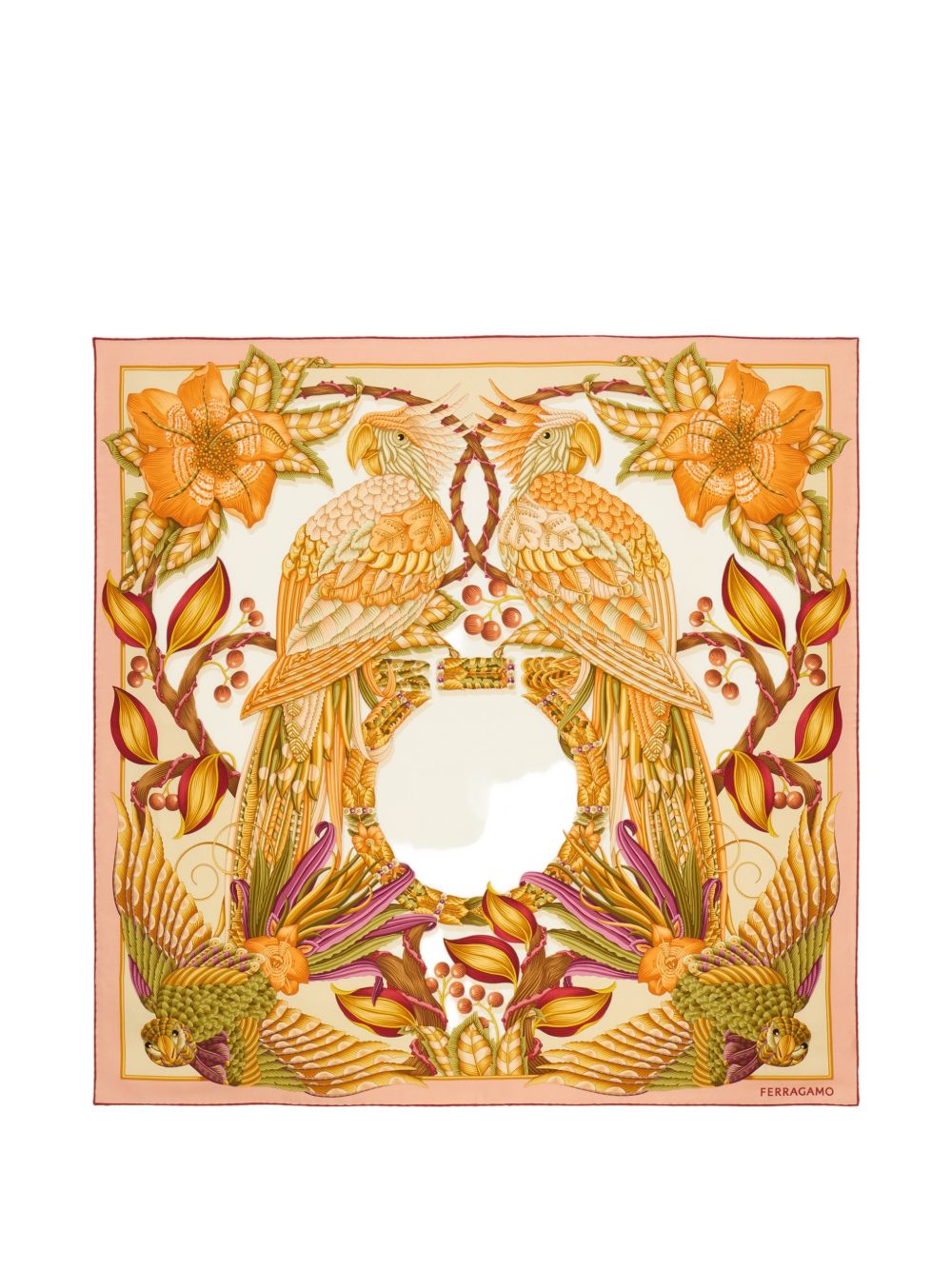 Ferragamo Printed Silk Foulard