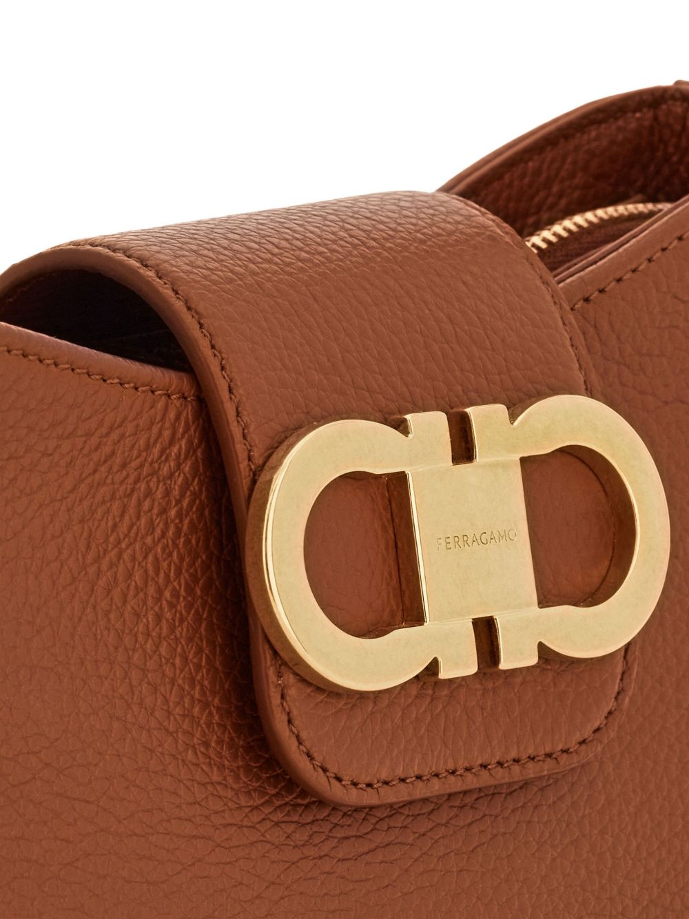 Ferragamo Double Gancini Leather Mini Bag