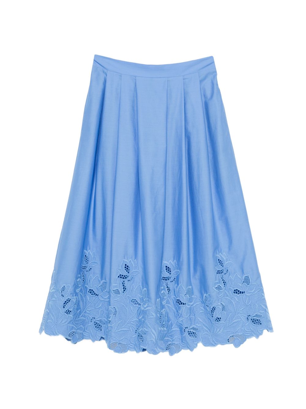 Ermanno Scervino Embroidered Cotton Skirt