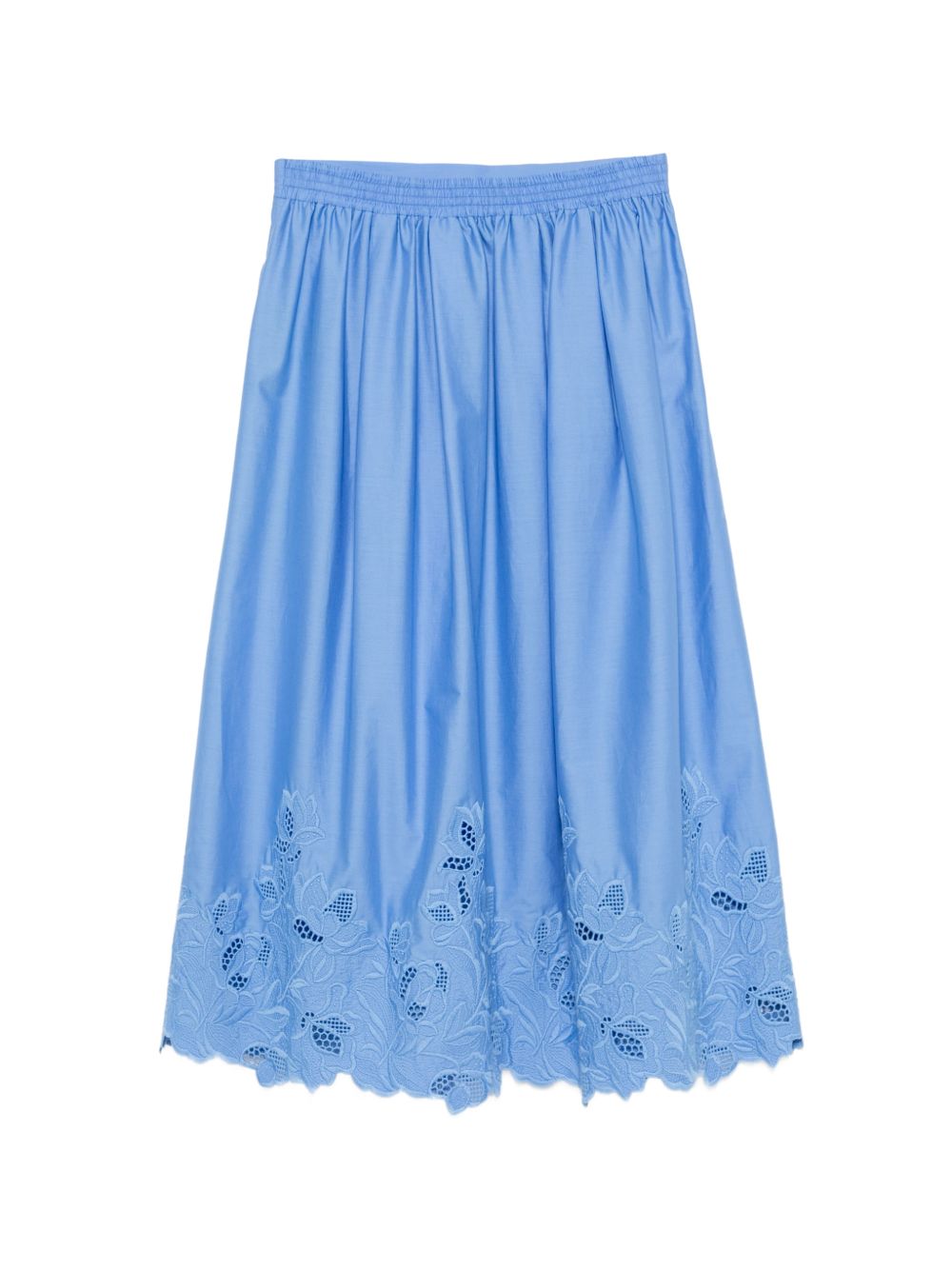 Ermanno Scervino Embroidered Cotton Skirt
