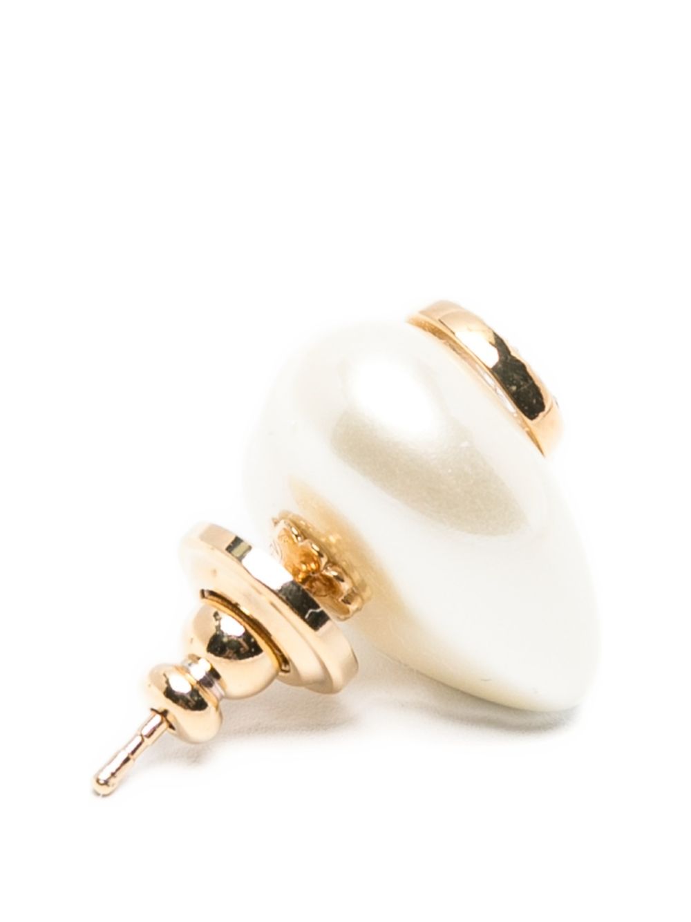 Valentino Garavani V Logo Signature Strass Pearl Earrings