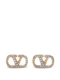 Valentino Garavani V Logo Signature Strass Earrings