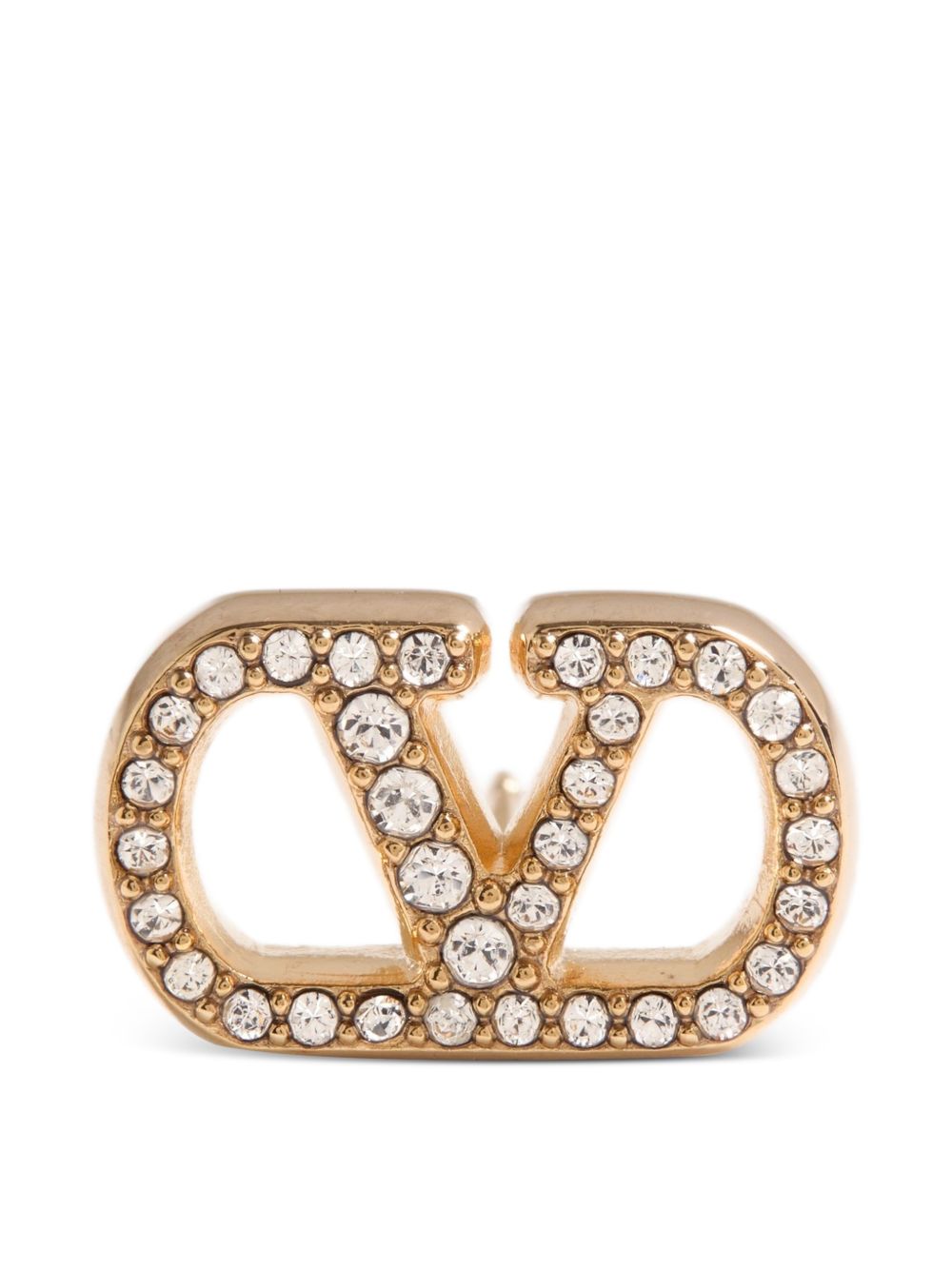Valentino Garavani V Logo Signature Strass Earrings