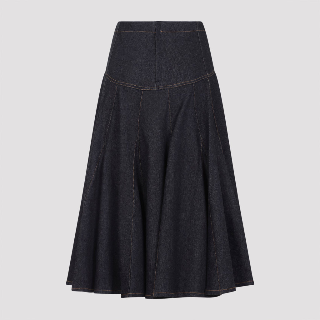 Jacquemus La Jupe De Nimes Lavoir Midi Skirt