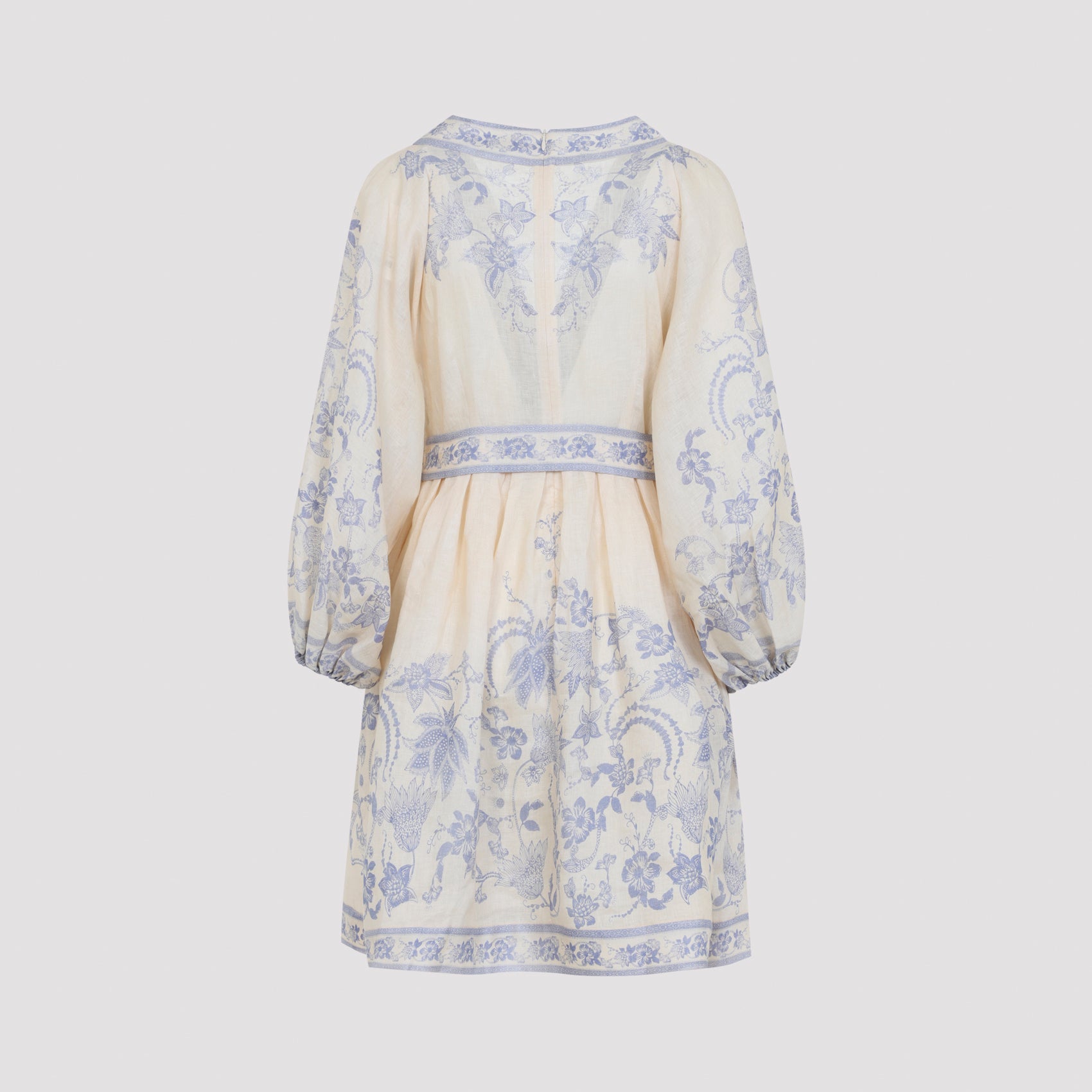 Zimmerman Indra Plunge Mini Dress