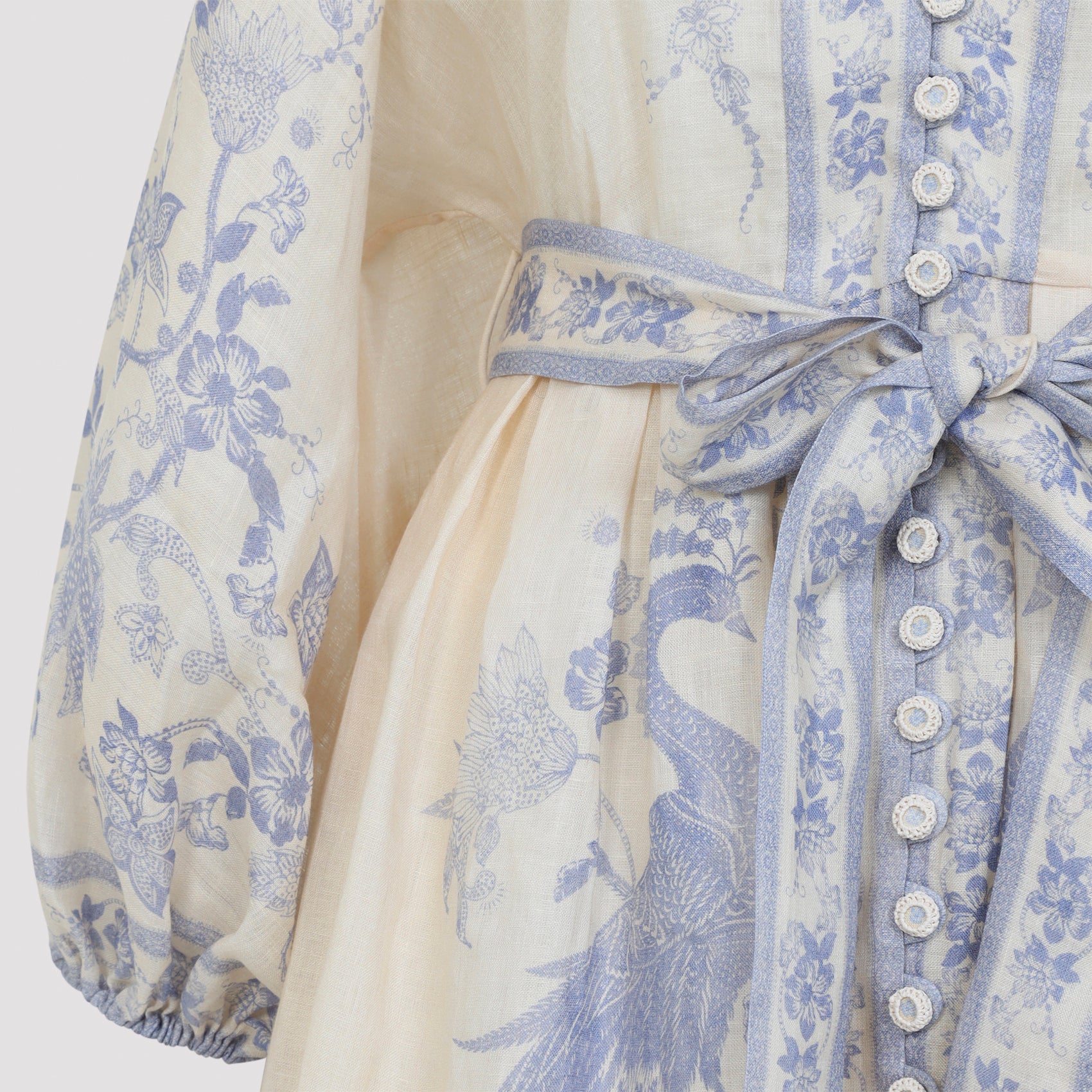 Zimmerman Indra Plunge Mini Dress