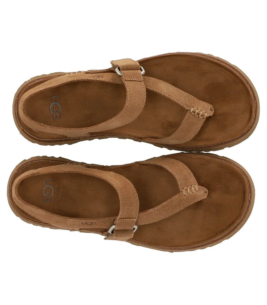 Ugg Goldengaze Toe Post Chestnut Sandal