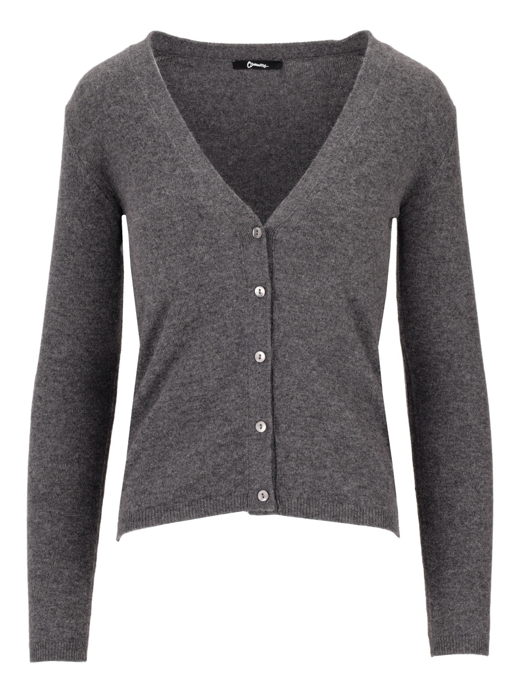 La Rose La Rose Cashmere Crop V Neck Cardigan