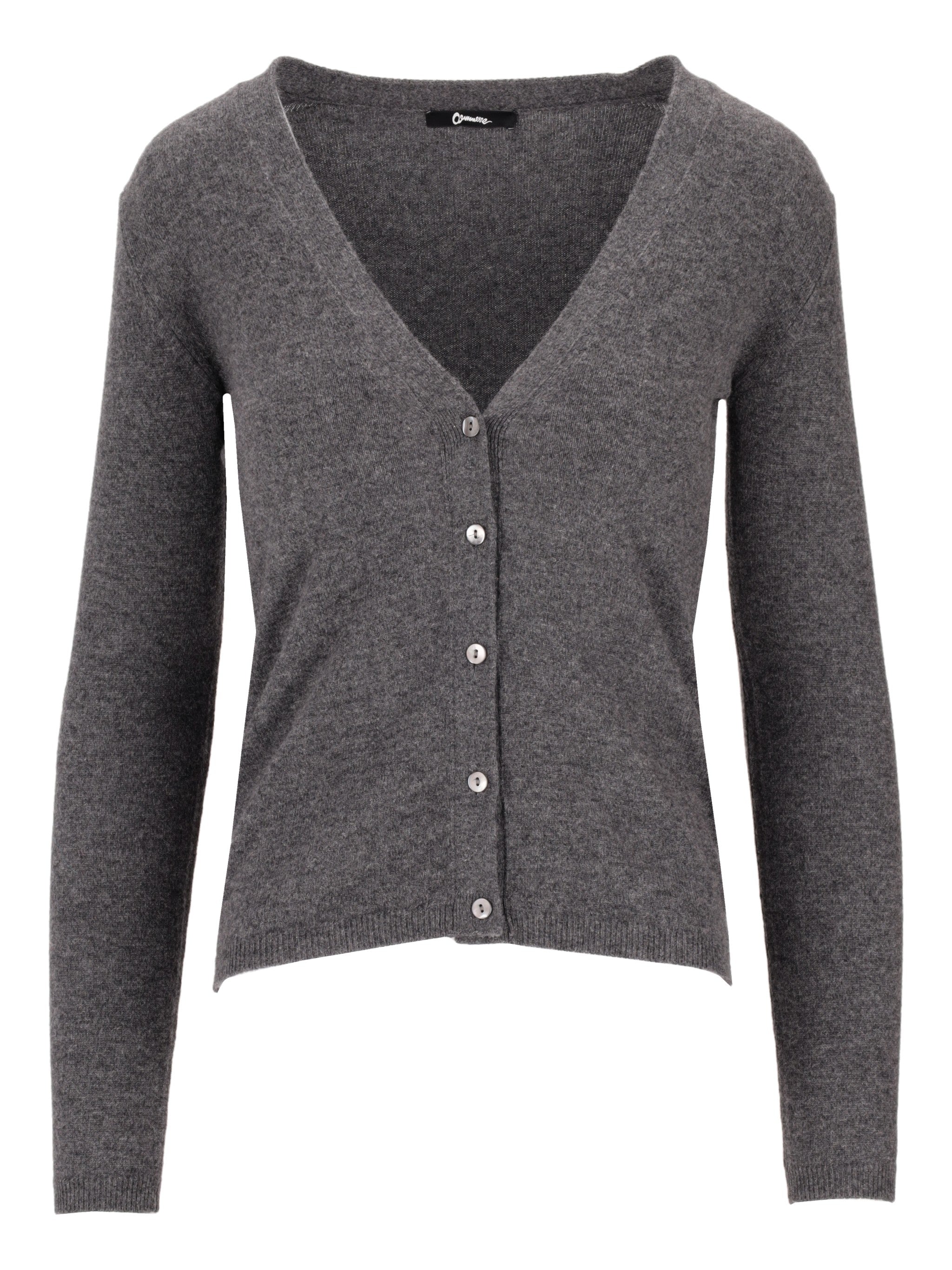 La Rose La Rose Cashmere Crop V Neck Cardigan