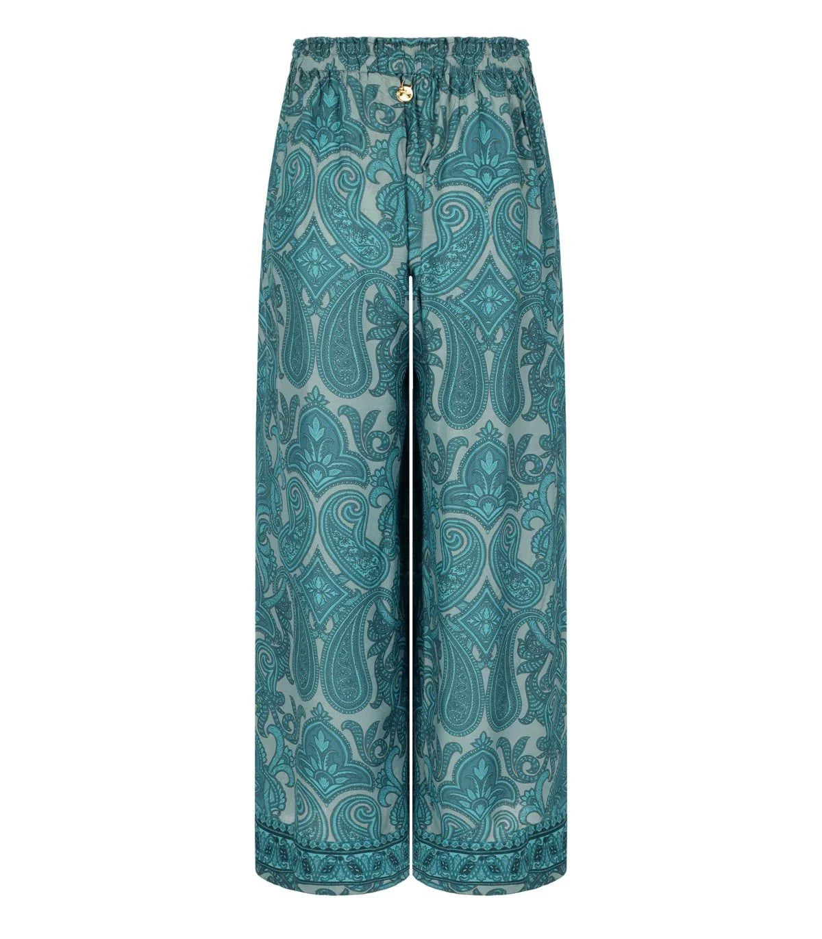 Pahiesa Formentera Light Blue Patterned Trousers