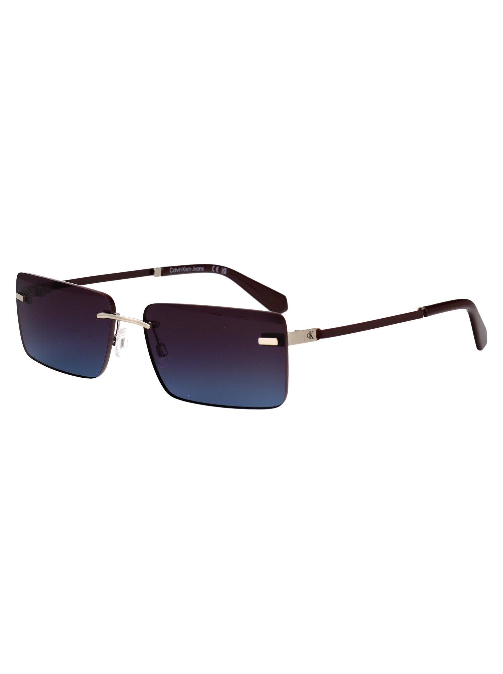 Calvin Klein Jeans Rectangular Sunglasses Ckj25206 S 46
