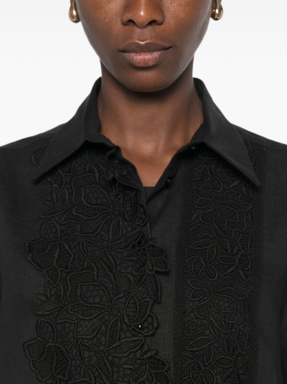 Ermanno Scervino Linen Oversized Shirt