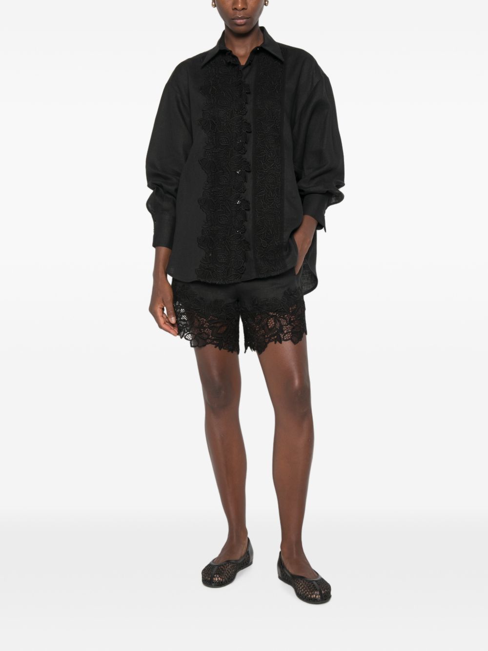 Ermanno Scervino Linen Oversized Shirt