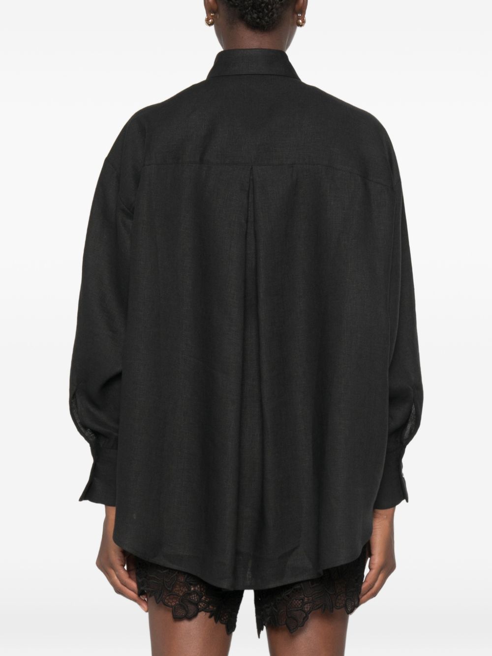 Ermanno Scervino Linen Oversized Shirt