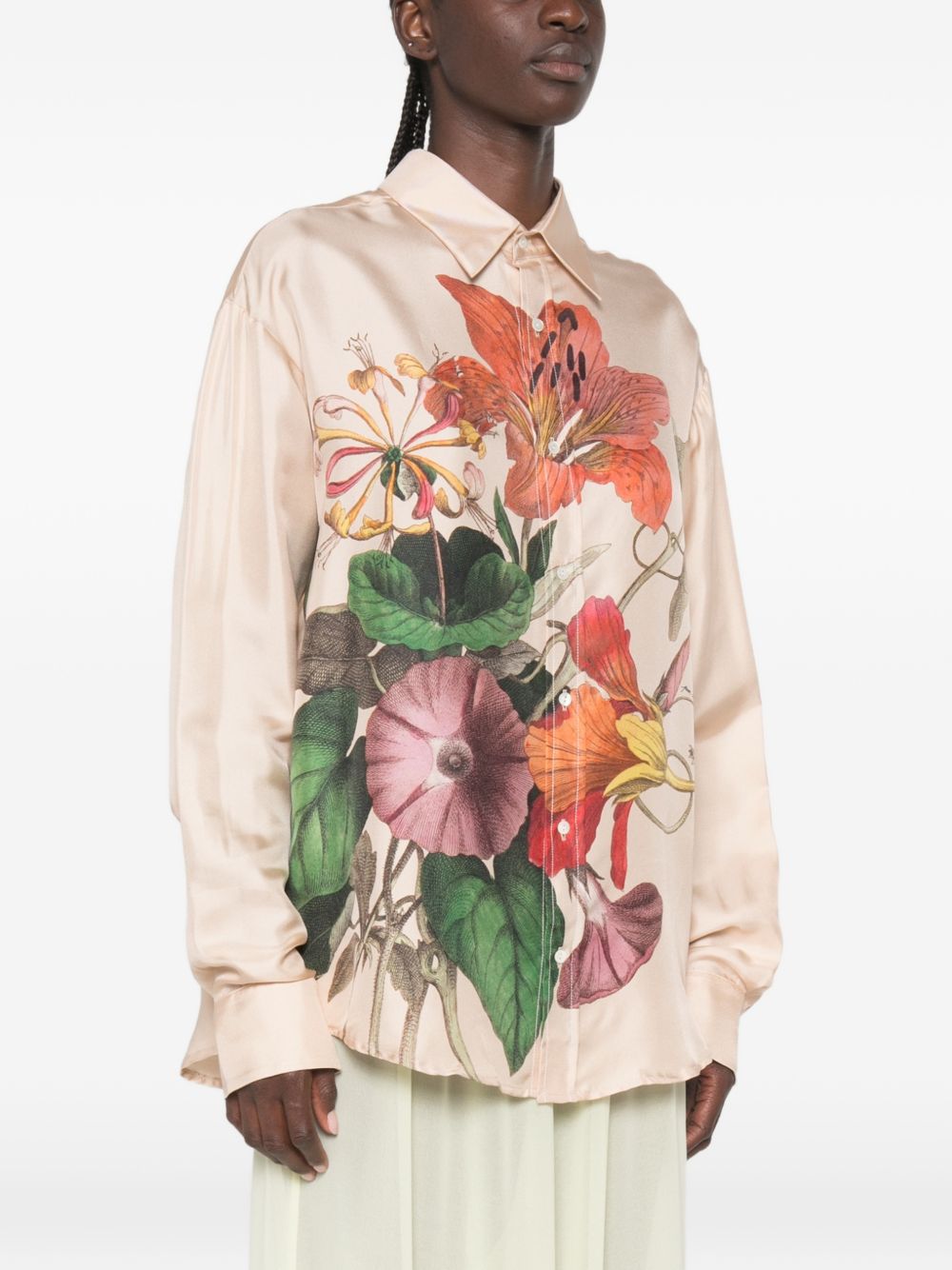 Pierre Louis Mascia Printed Silk Shirt