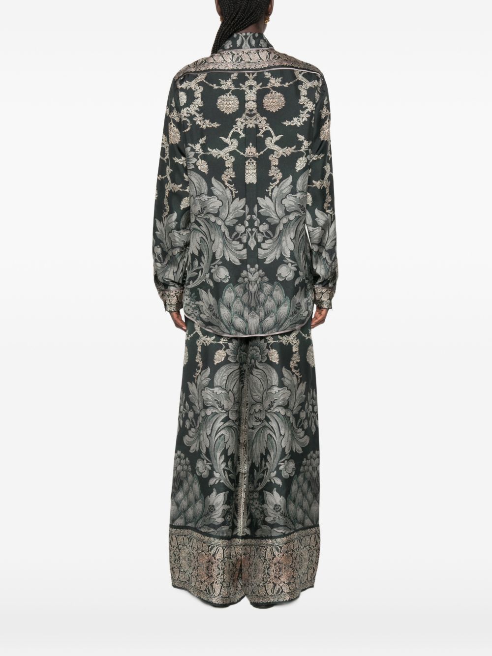 Pierre Louis Mascia Printed Silk Shirt