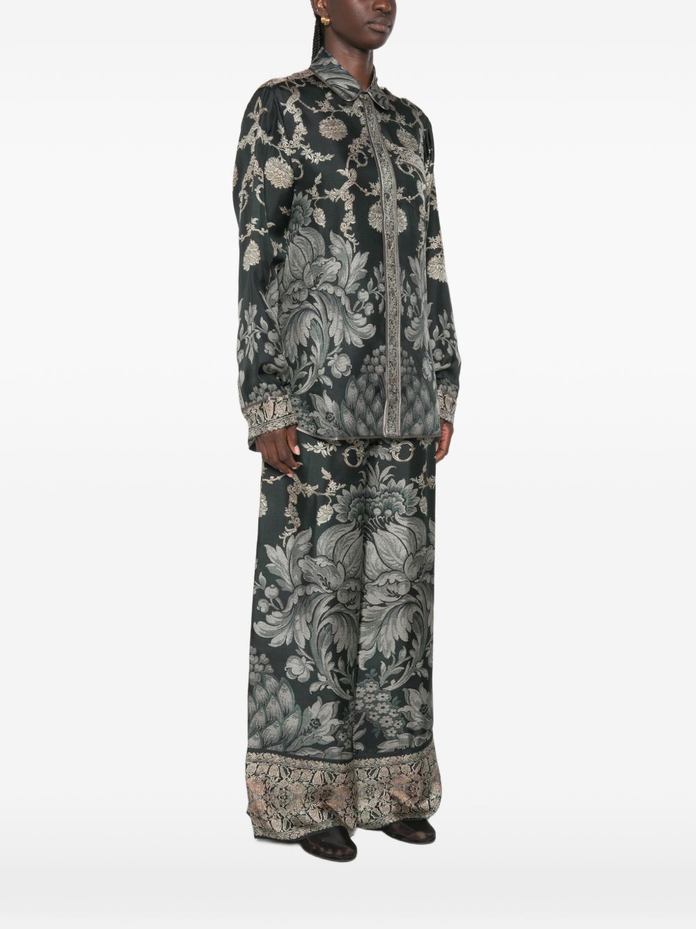 Pierre Louis Mascia Printed Silk Shirt