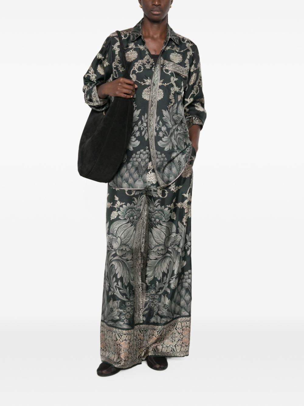 Pierre Louis Mascia Printed Silk Shirt