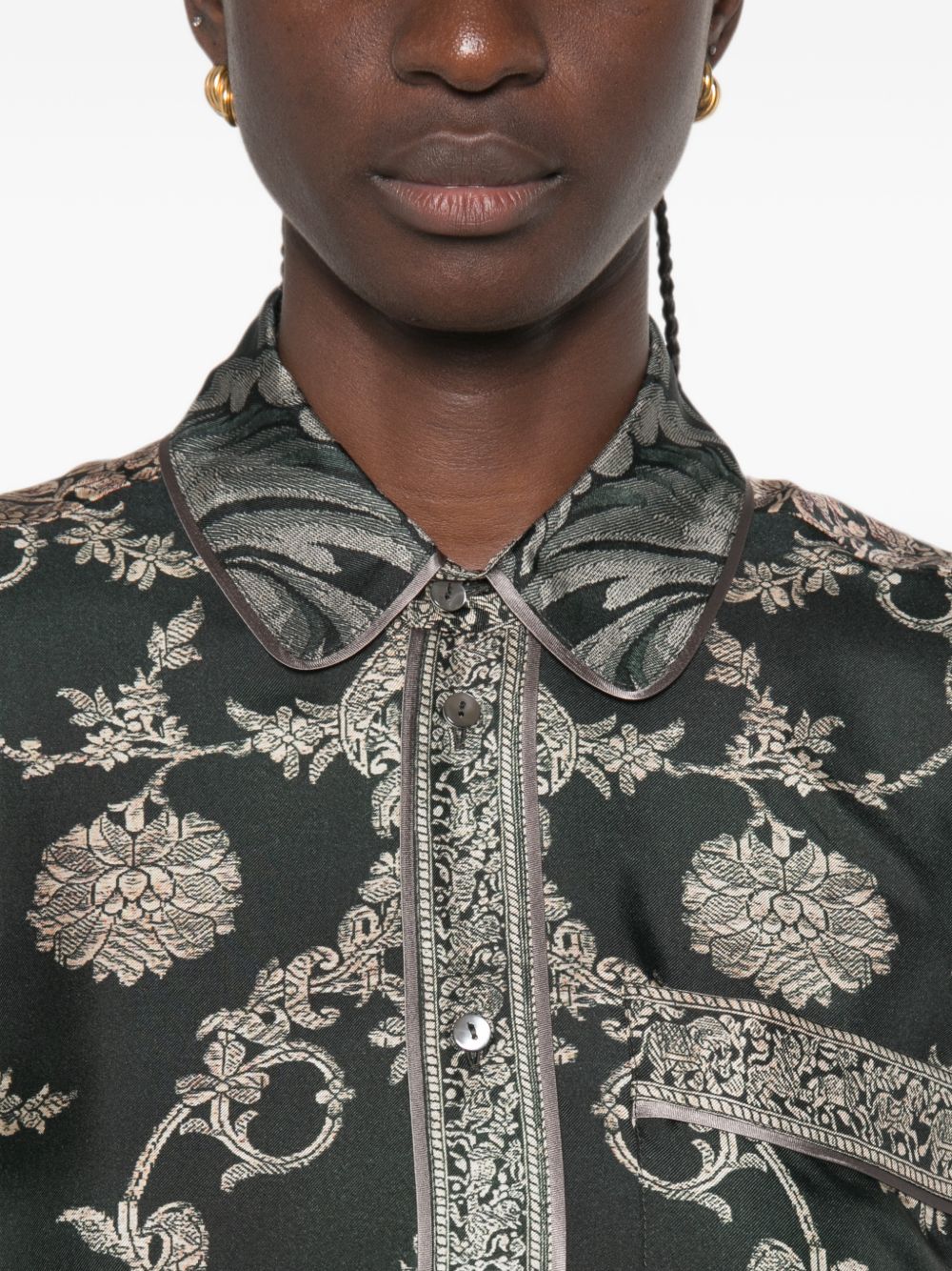 Pierre Louis Mascia Printed Silk Shirt