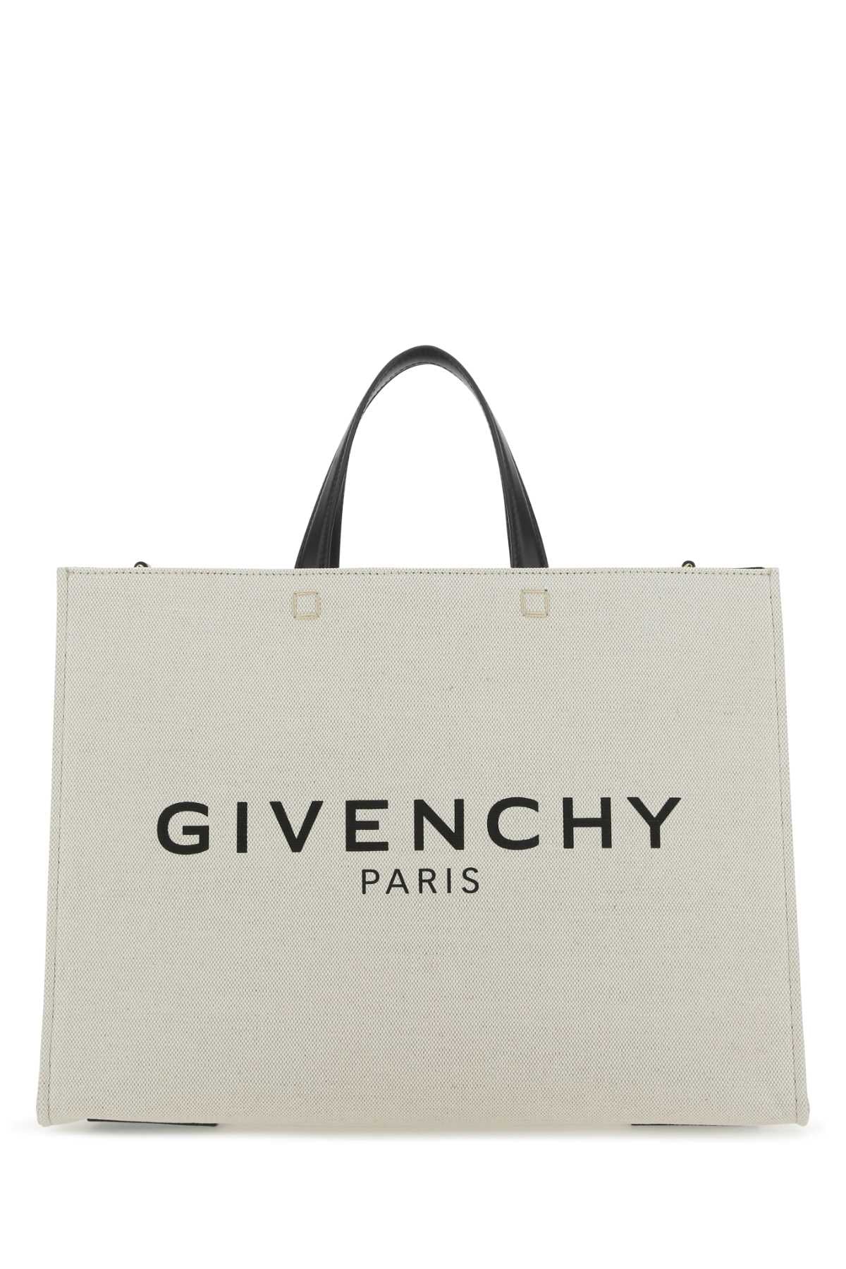Givenchy Ivory Canvas Medium G Shopping Bag