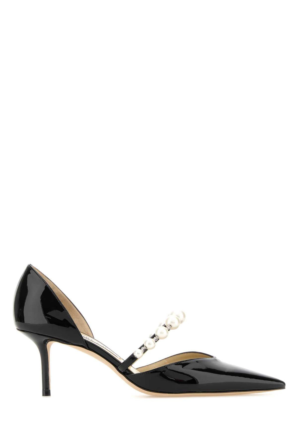 Jimmy Choo Black Leather Aurelie 65 Pumps