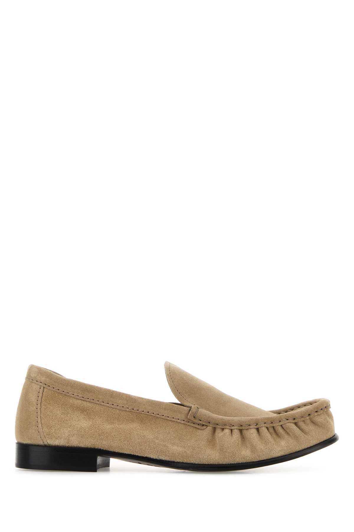 Miu Miu Sand Suede Loafers