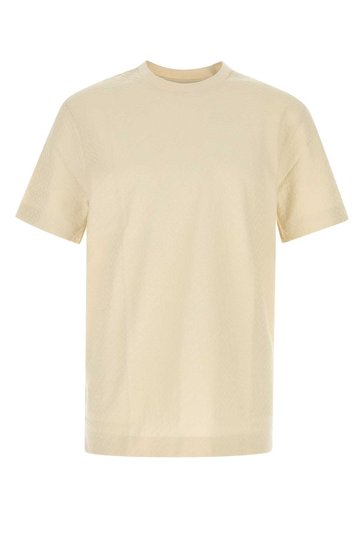 Boss Cream Cotton T Shirt