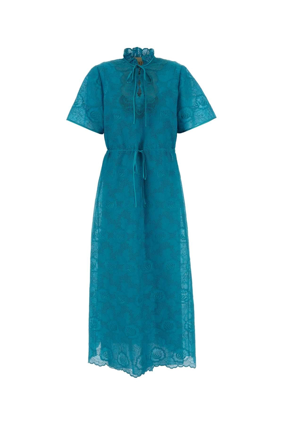 Valentino Garavani Turquoise Lace Dress