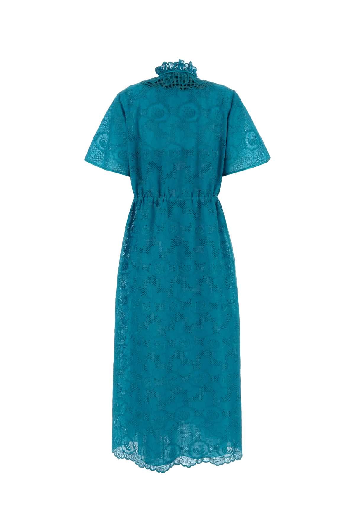 Valentino Garavani Turquoise Lace Dress