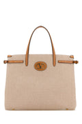 Valentino Garavani Two Tone Canvas Antibes Shopping Bag