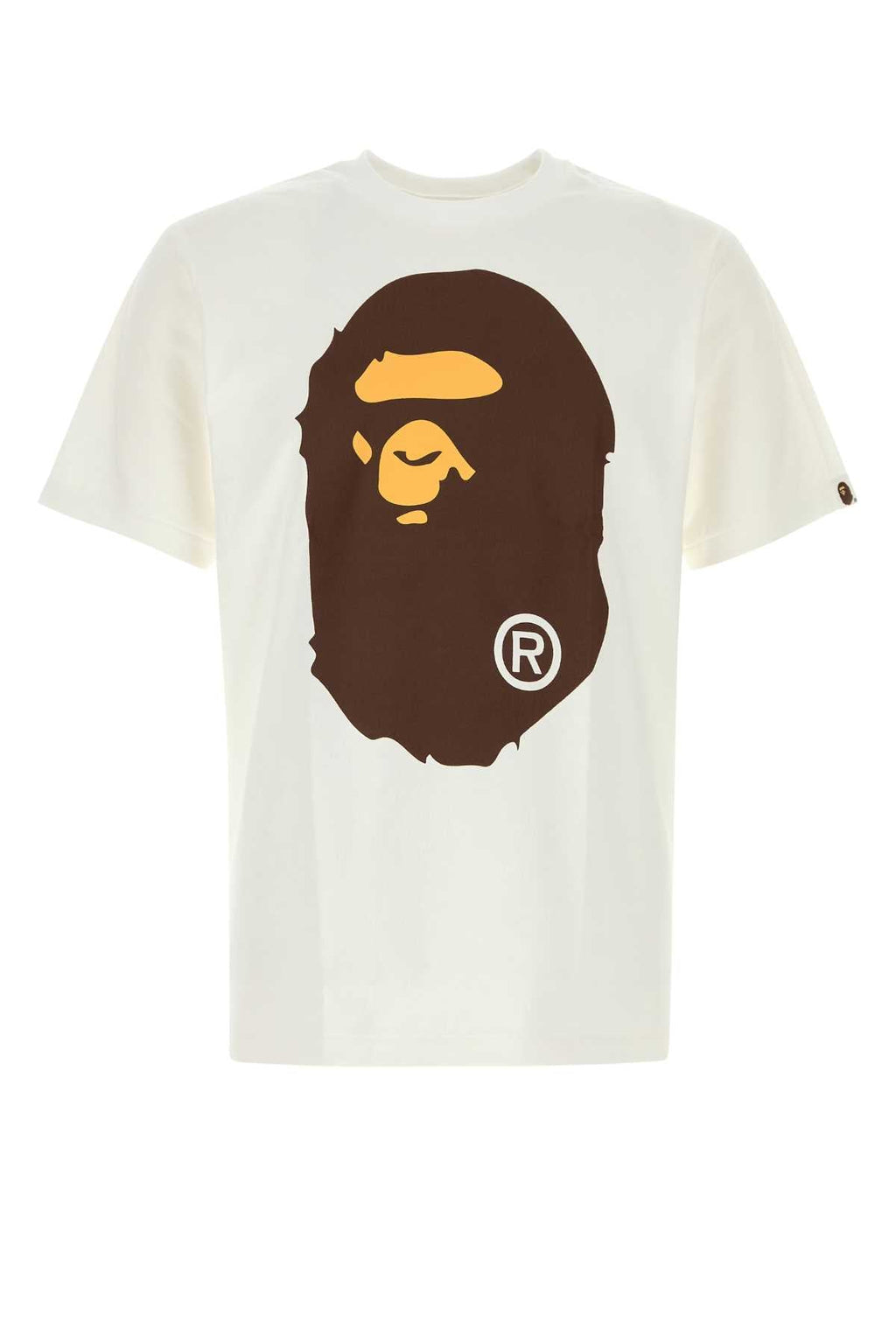 Bape White Cotton Big Ape Head T Shirt