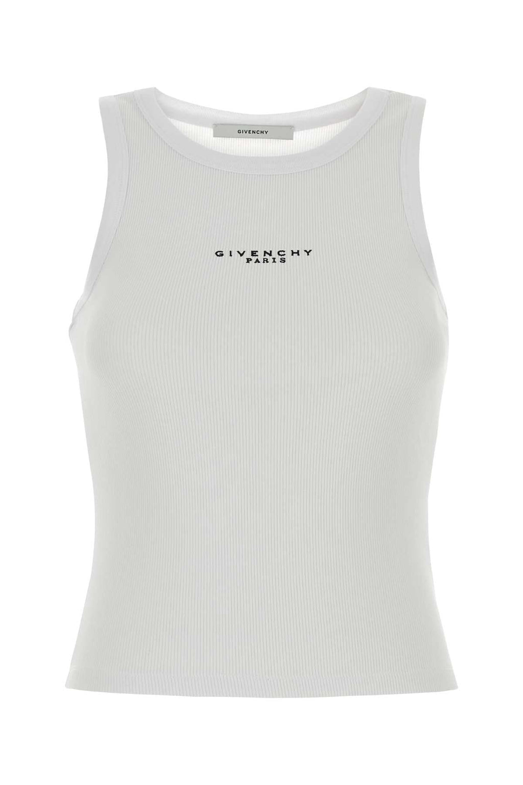 Givenchy White Stretch Cotton Tank Top