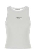 Givenchy White Stretch Cotton Tank Top