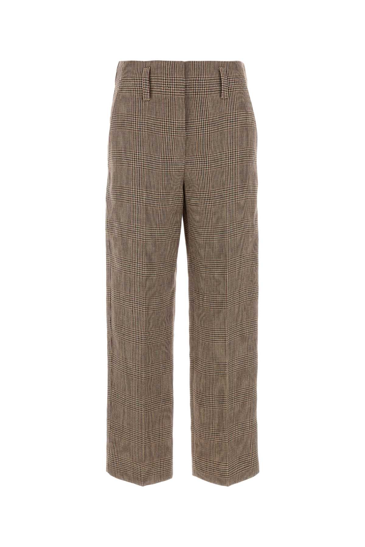 Brunello Cucinelli Embroidered Linen Pant