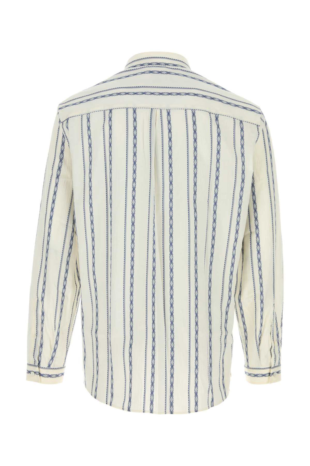 Brunello Cucinelli Embroidered Stretch Cotton Shirt