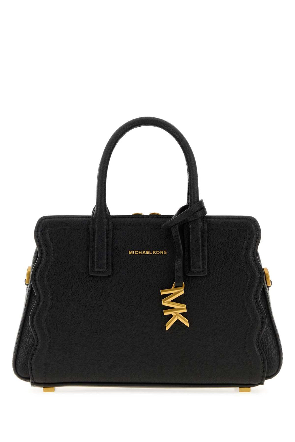 Michael By Michael Kors Black Leather Leila Handbag