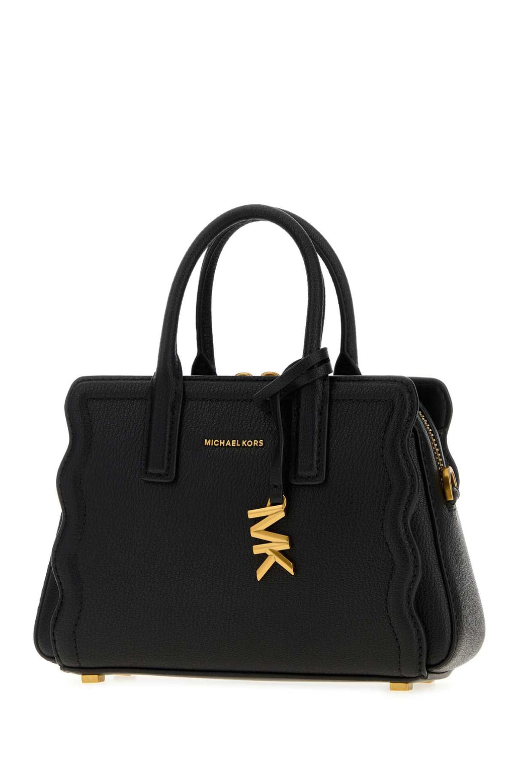 Michael By Michael Kors Black Leather Leila Handbag