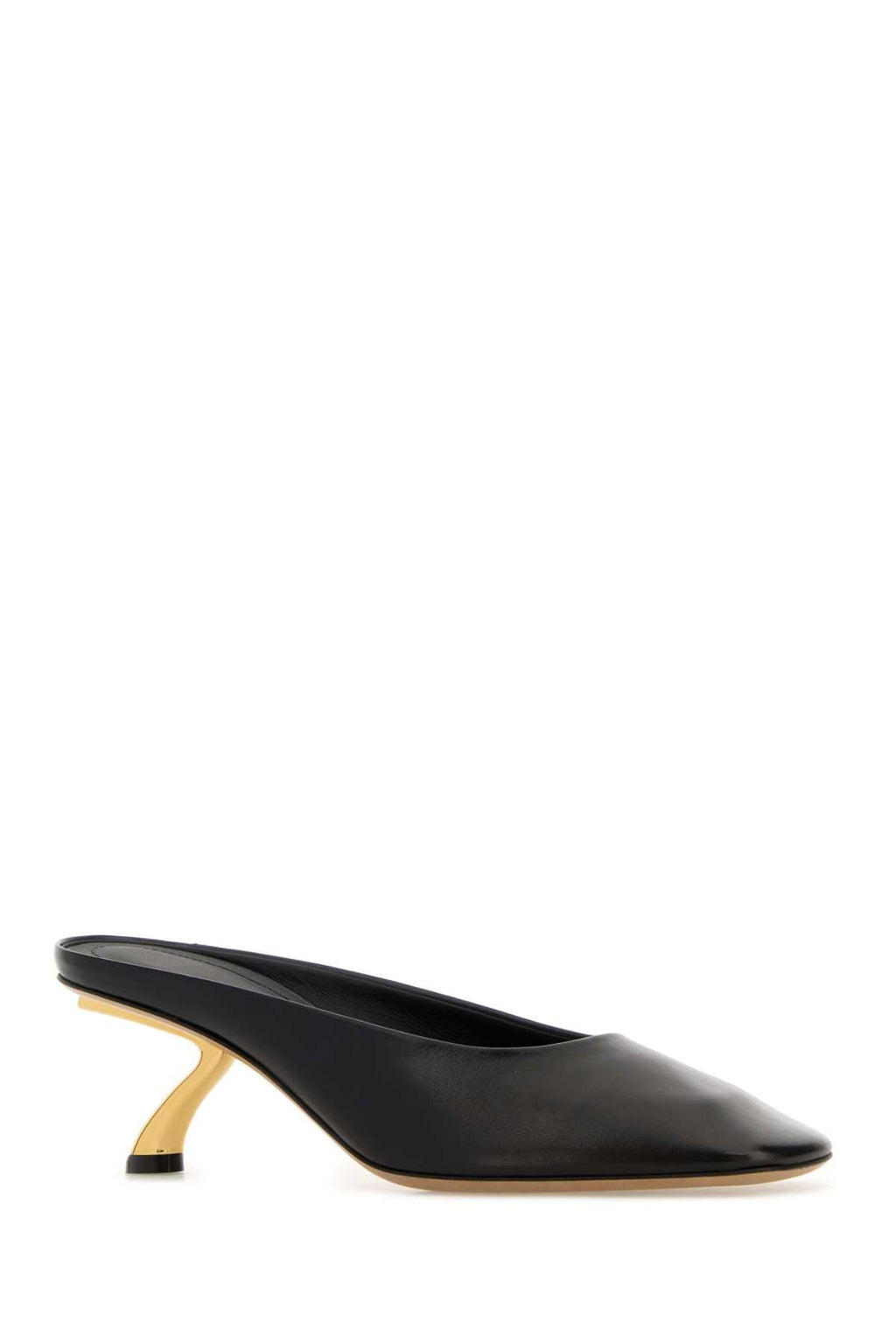 Salvatore Ferragamo Black Leather Safi 55 Mules