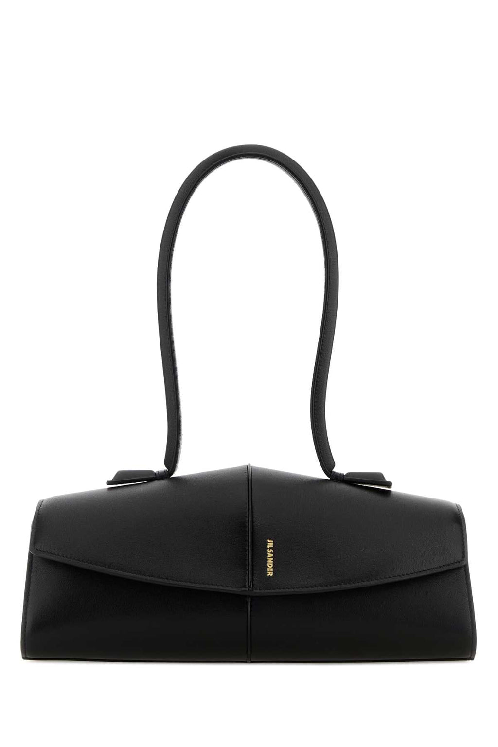 Jil Sander Black Leather Linea Shoulder Bag