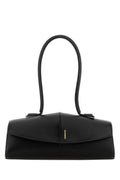 Jil Sander Black Leather Linea Shoulder Bag