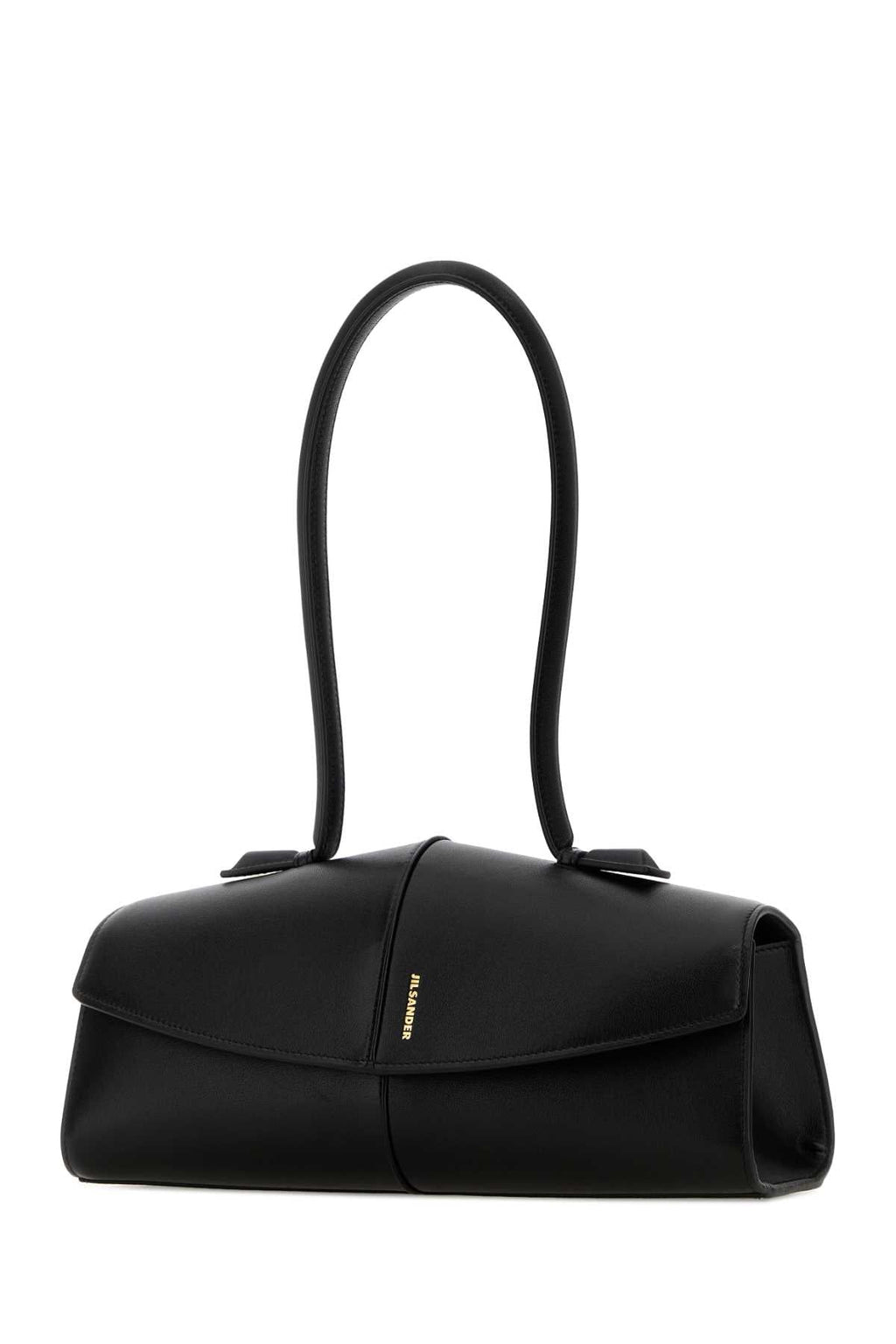 Jil Sander Black Leather Linea Shoulder Bag