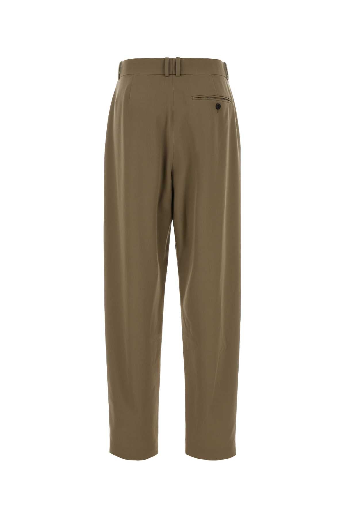 The Row Army Green Wool Gianni Pant