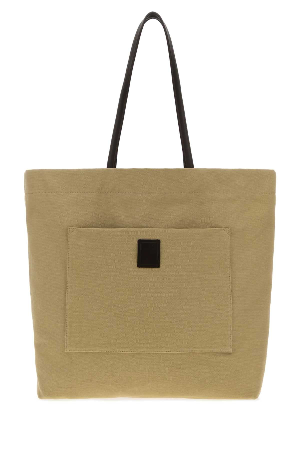 The Row Khaki Canvas Tori Shopping Bag