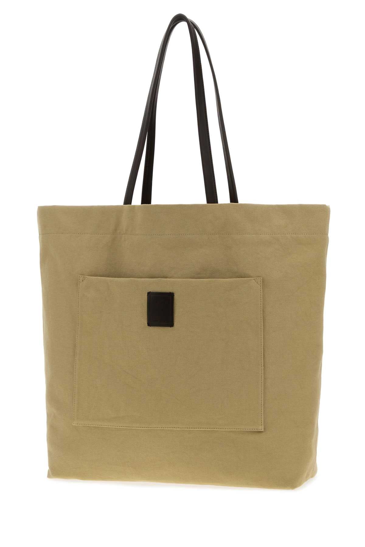 The Row Khaki Canvas Tori Shopping Bag