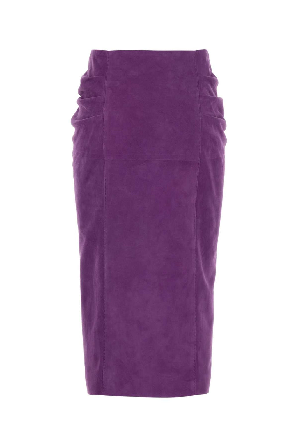 Valentino Garavani Purple Suede Skirt