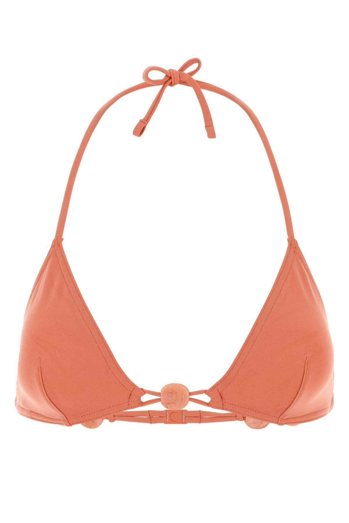 Eres Peach Stretch Nylon Alva Bikini Top