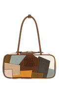 Miu Miu Multicolor Leather And Suede Shoulder Bag
