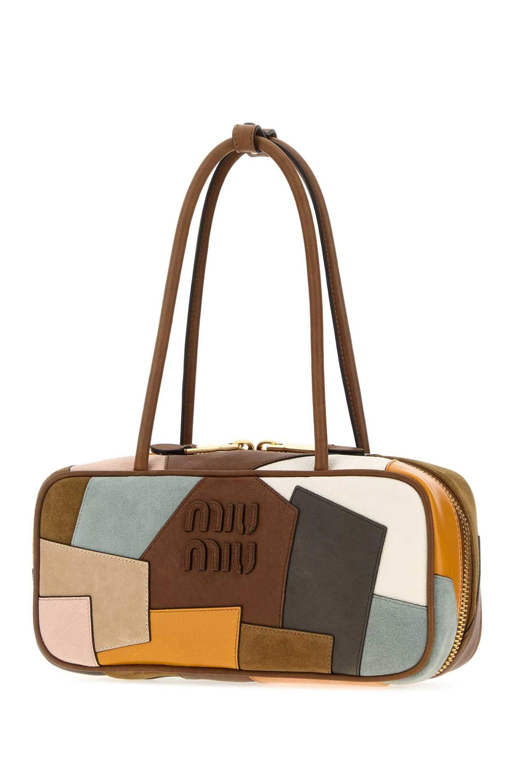 Miu Miu Multicolor Leather And Suede Shoulder Bag