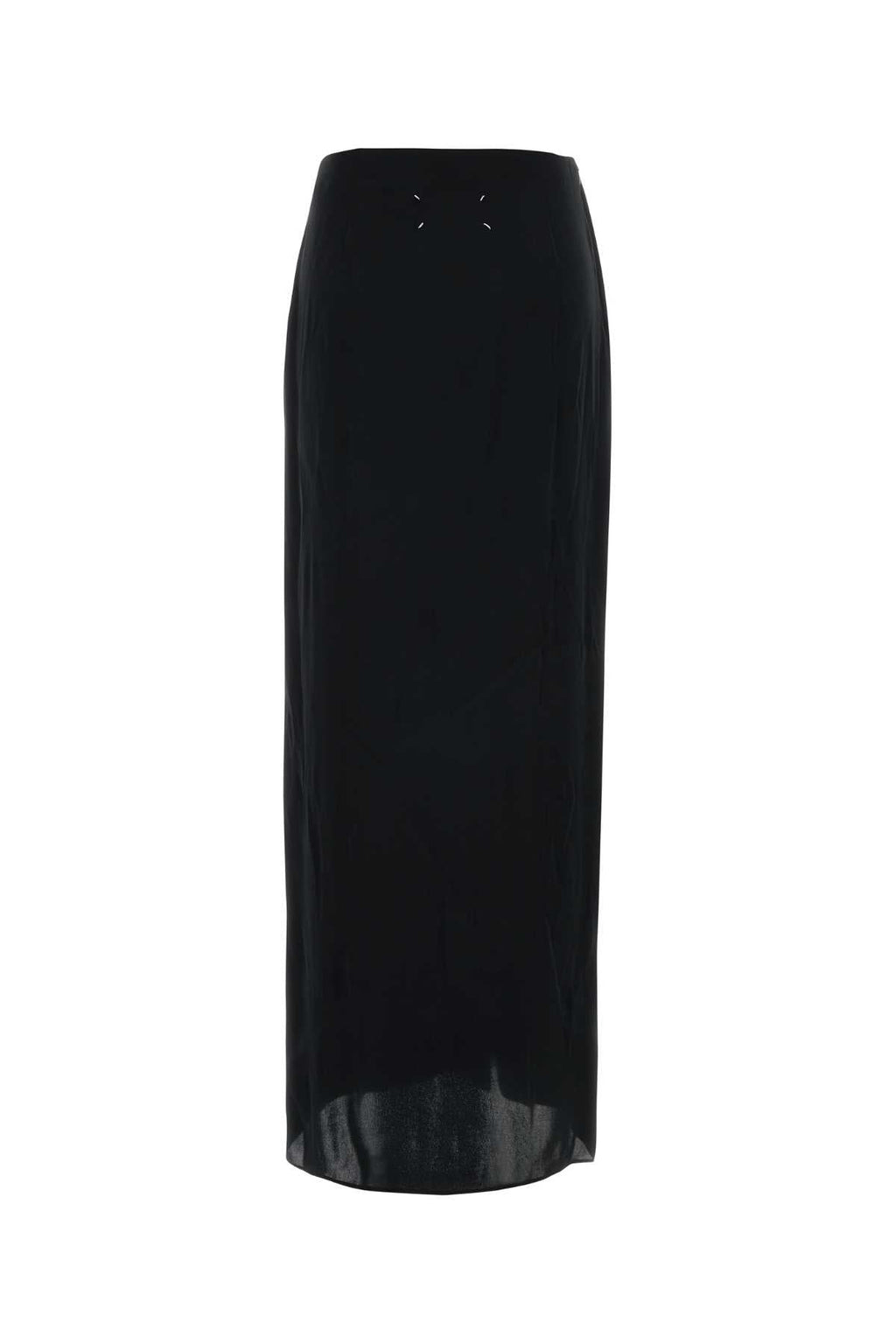 Maison Margiela Black Satin Skirt