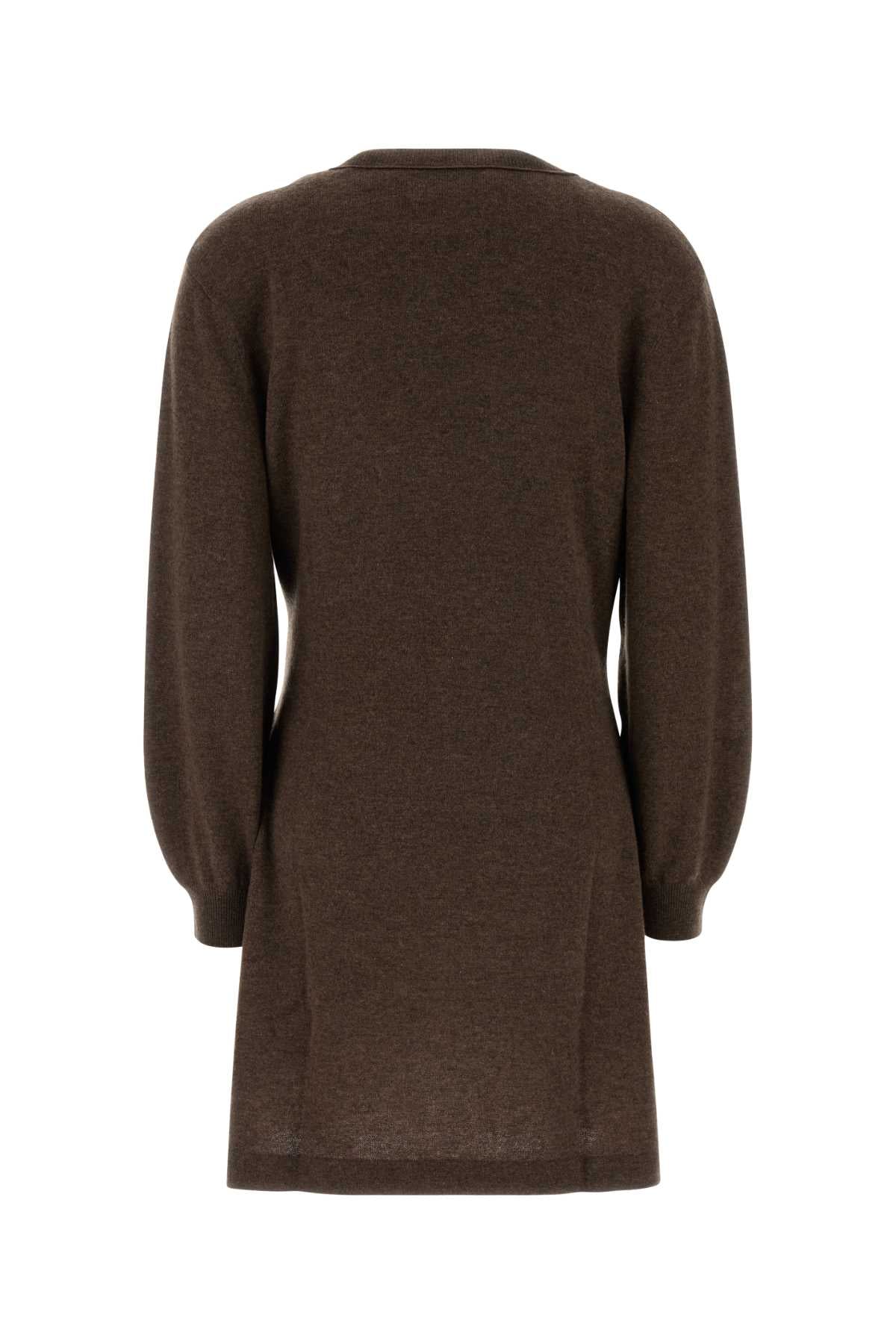 Lisa Yang Brown Cashmere Abrielle Sweater Dress